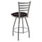 Holland Bar Stool Co 25" Swivel Counter Stool, Nickel Finish, Rein Coffee Seat X410 - alternate 3
